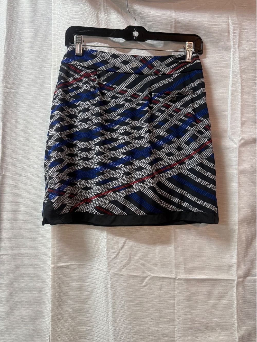 Elie Tahari New York XS Patterned Mini Skirt with Built-in Shorts